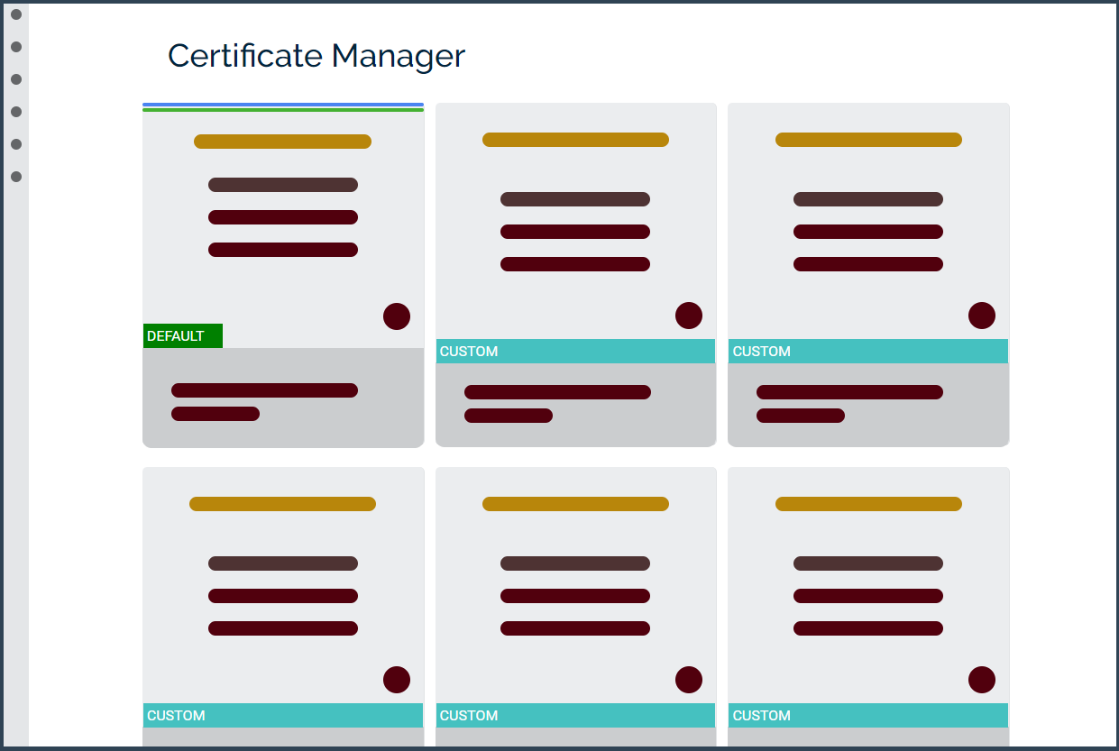 Certificate manager
